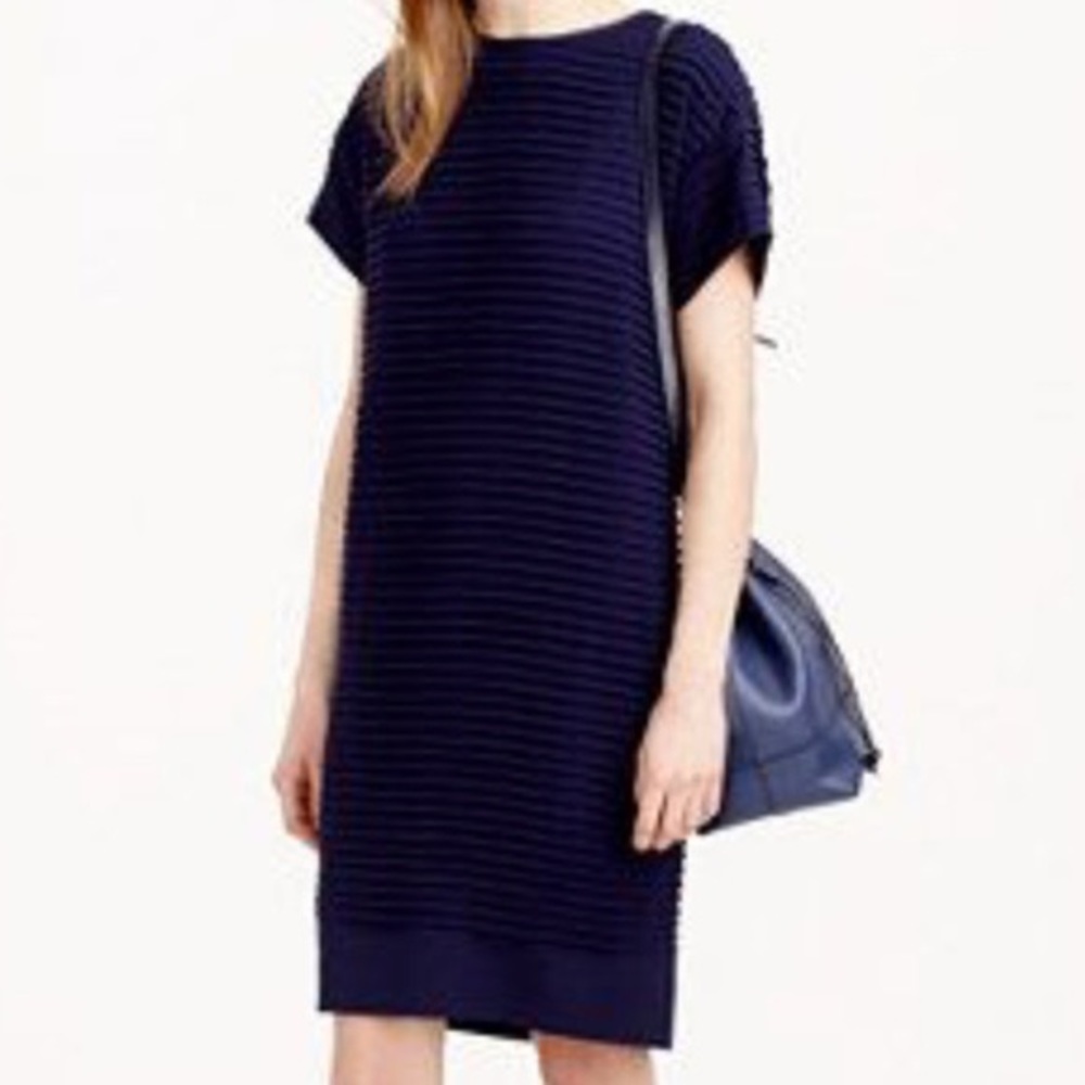 J Crew Pleated Shift Dress